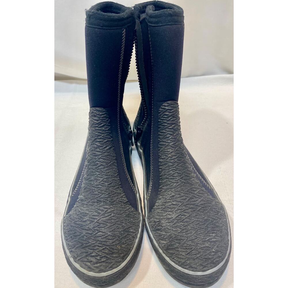 H2Odyssey Scuba Diving Boots Unisex US8 Zippered Neoprene Black